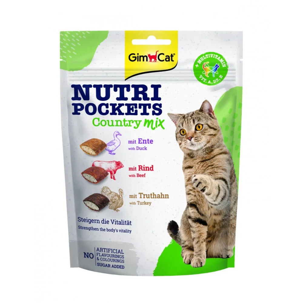 Gimcat Nutri Pockets Country Mix  150g
