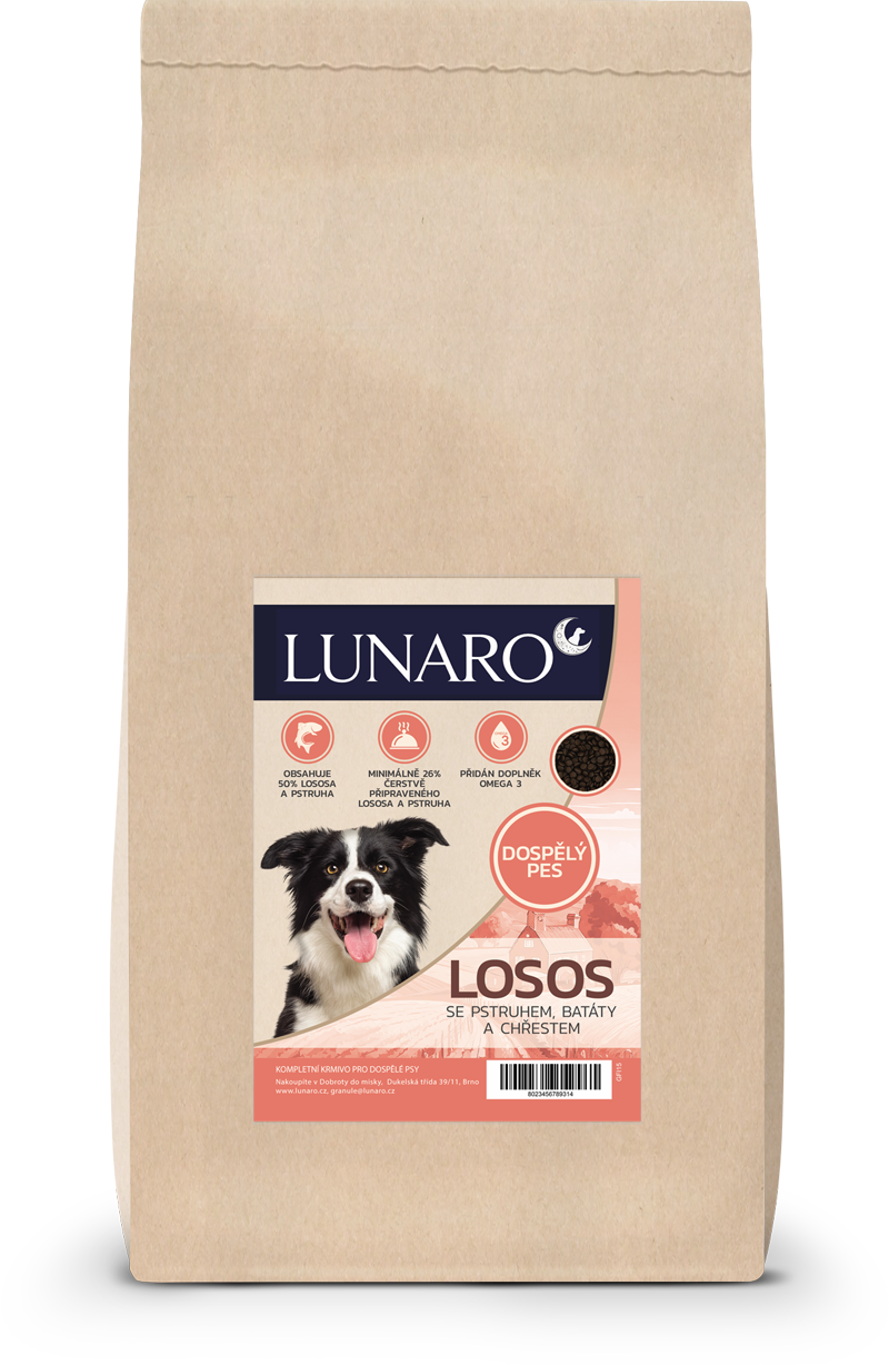 Lunaro Deep Blue 15kg - losos, pstruh s batáty