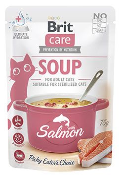 Brit Care Cat Soup with Salmon 75 g