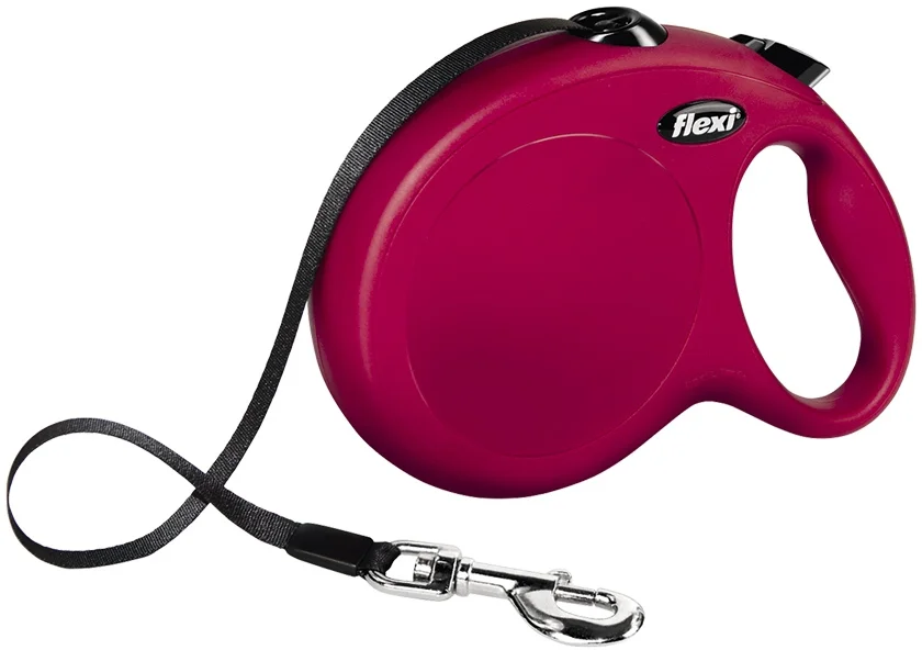 Vodítko FLEXI Classic NEW pásek 8 m/ 50 kg červená