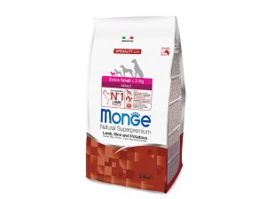 MONGE Dog EXTRA MINI Adult, jehně, rýže, brambory 2,5kg