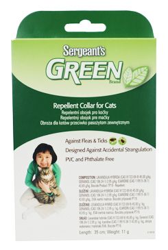 Sergeanťs Green obojek pro kočky 35 cm