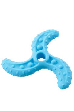 Hračka pes BUSTER Flex Fly Wheel 11 cm modrá