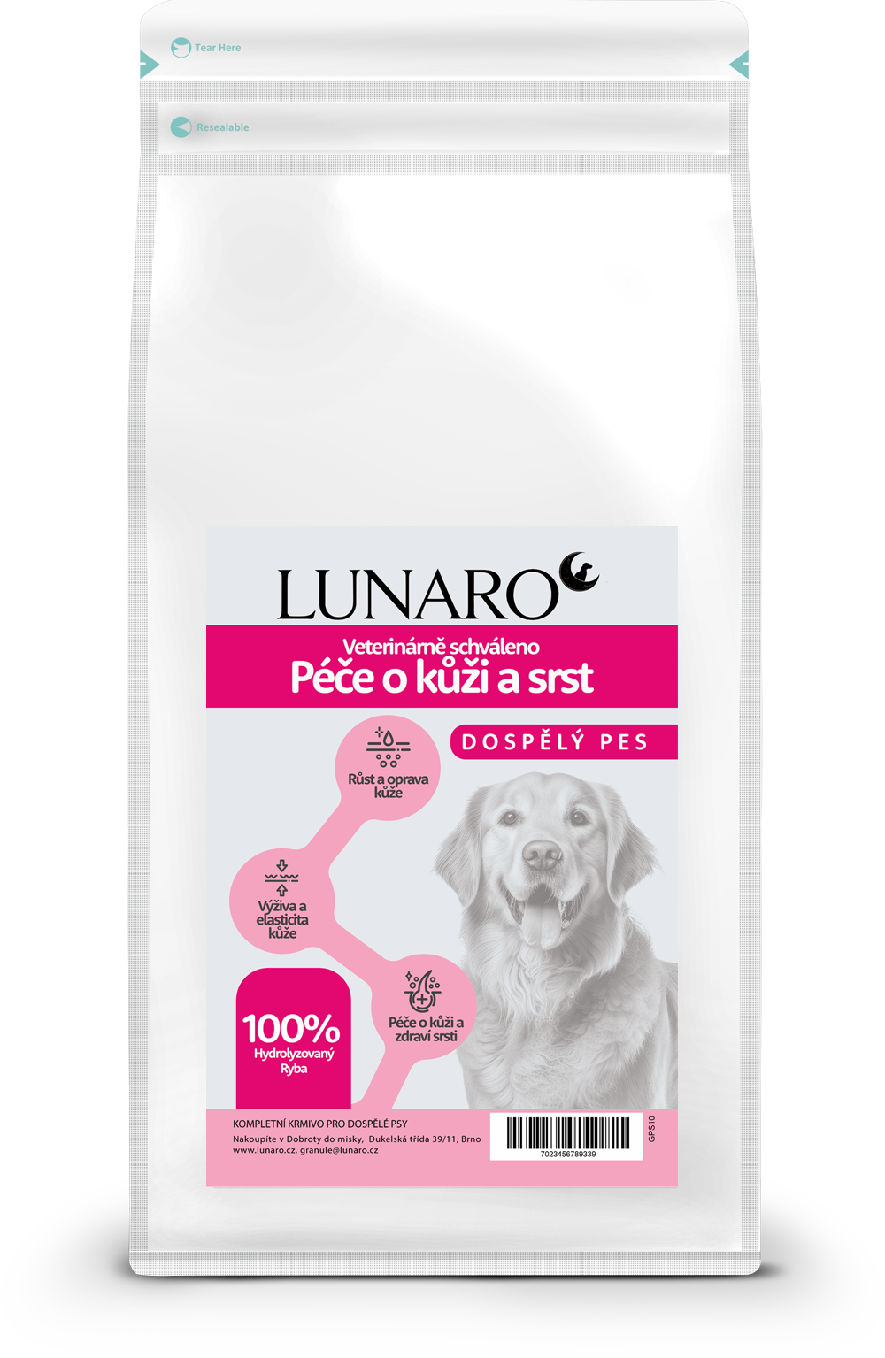 Lunaro VD Skin & Coat 1,5kg - Losos s batáty