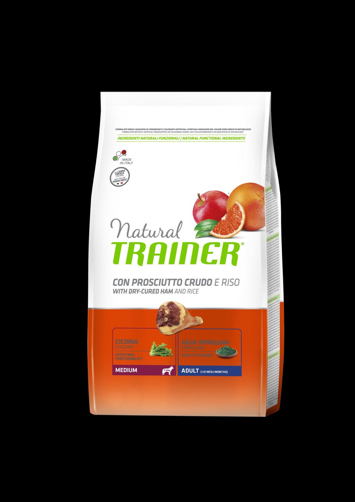 TRAINER Natural Medium Adult Prosciutto a rýže 12kg