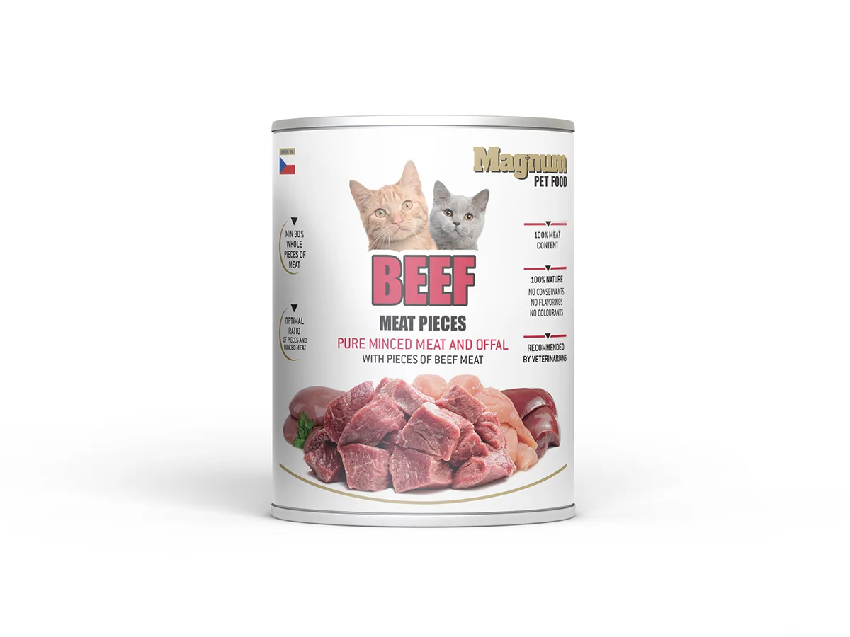 Magnum Meat Pieces Beef cat 800 g