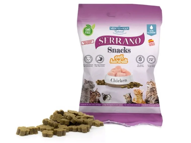 Serrano Snack Cat AntiHairball Chicken 50g
