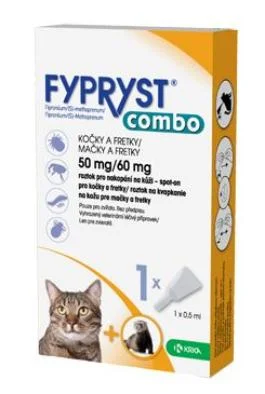 Fypryst Combo Antiparazitní spot-on pro kočky a fretky - 1 ks