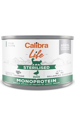 Calibra Cat Life konz.Sterilised Duck 200 g