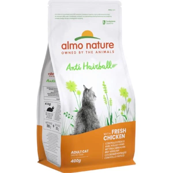 Almo Nature cat Anti-Hairball kuře 400g