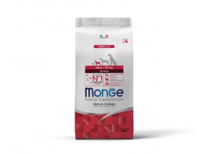 MONGE DOG Mini Senior Kuře, rýže 3kg
