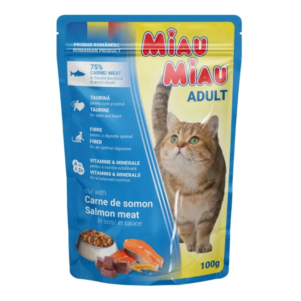 Miau Miau Kapsa Adult Salmon - 7x100g