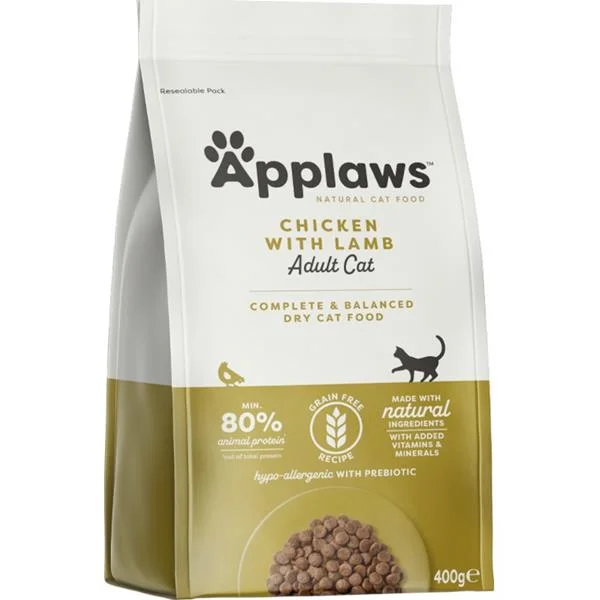 APPLAWS Dry Cat Chicken with Lamb 400 g
