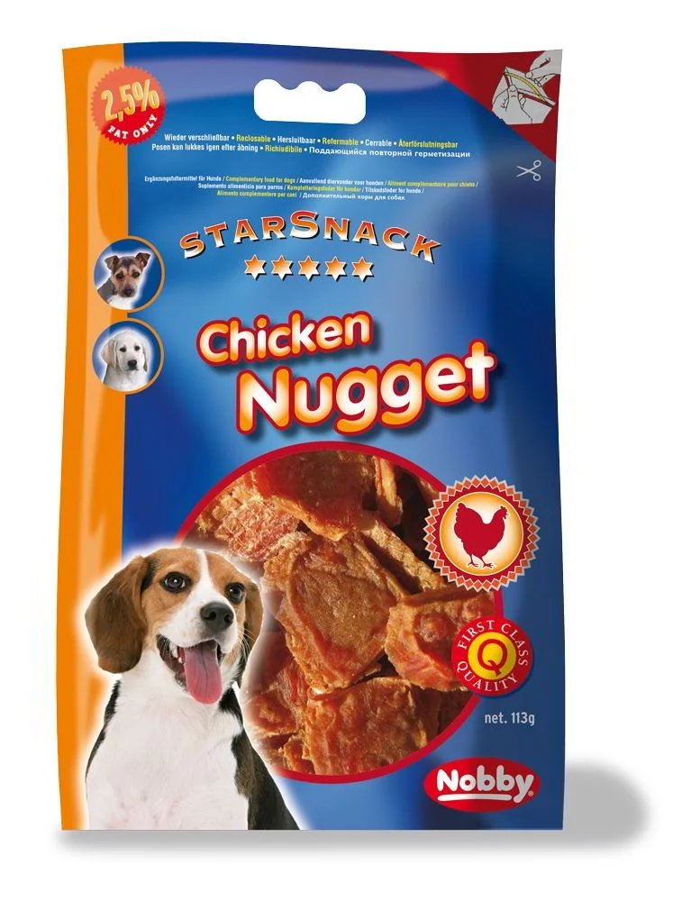 Nobby StarSnack Chicken Nugget kuřecí nugetky 113g