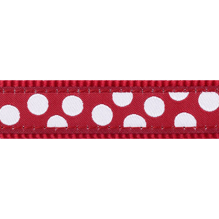Vodítko RD přep. 20 mm x 2 m - White Spots on Red