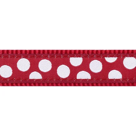 Vodítko RD přep. 20 mm x 2 m - White Spots on Red