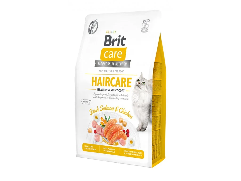 Brit Care Cat GF Haircare Healthy&Shiny Coat 2 kg