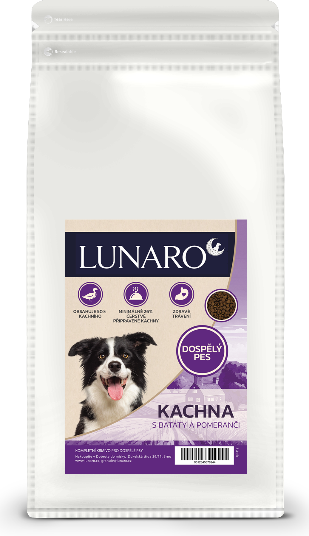 Lunaro Fleur de Duck Adult 2kg - kachna s batáty