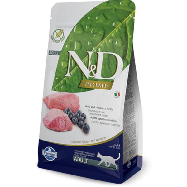 N&D PRIME CAT Adult Lamb & Blueberry 10 kg 