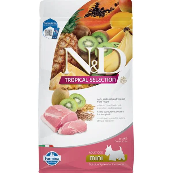 N&D TROPICAL SELECTION DOG Adult Mini Pork 1,5kg