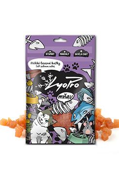 Lyopro mňau poch. sušené Měkké lososové kostky 70g 70g