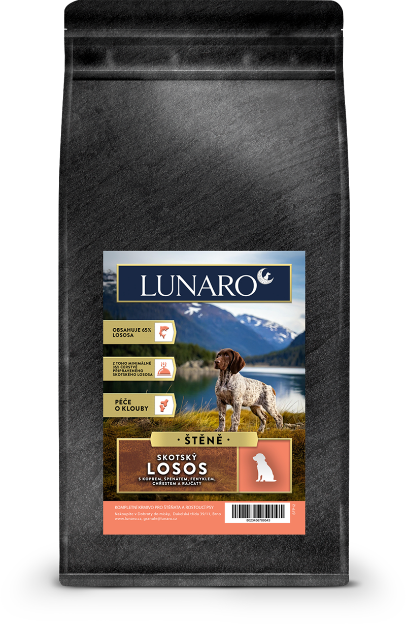Lunaro Scotish River Puppy 2kg - Losos s batáty