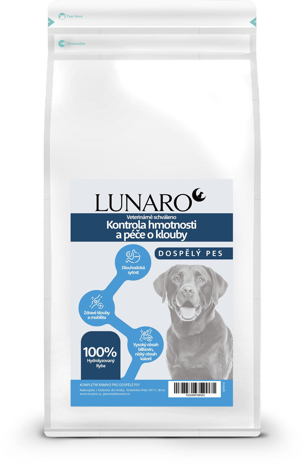 Lunaro VD Weight & Joints 1,5kg - bílá ryba a brambory