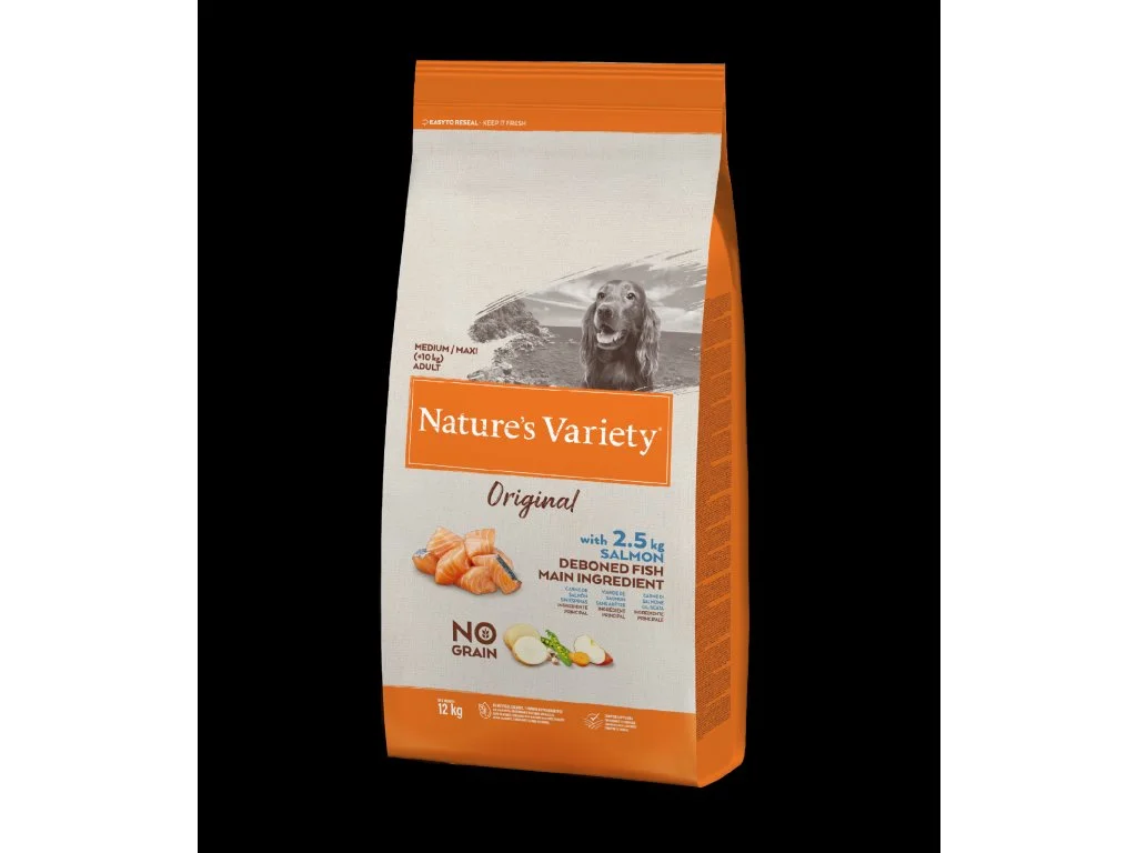 Natures Variety Nature´s variety orig. NG med. ad. dog s lososem 12kg