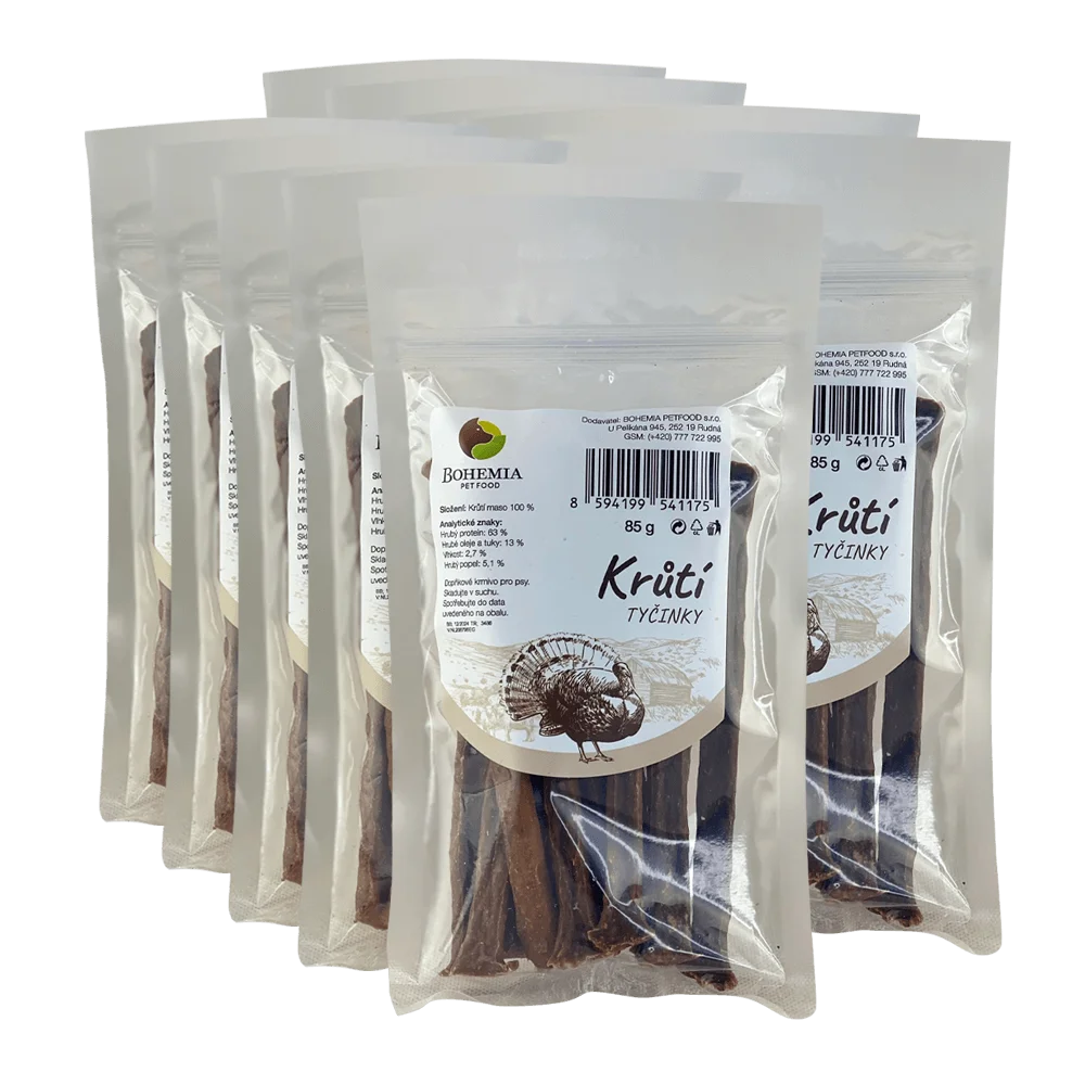 Bohemia Pet Food 10x BOHEMIA Krůtí tyčinky 85g