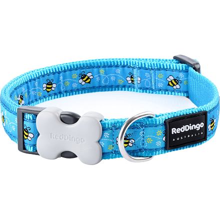 Obojek RD 25 mm x 41-63 cm - Bumble Bee Turquoise
