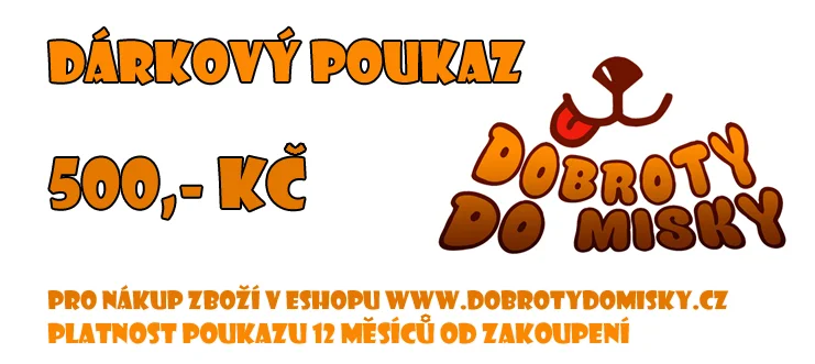 Dárkový poukaz  v hodnotě 500kč
