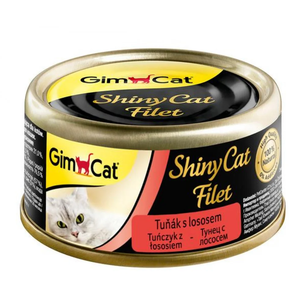 Gimpet ShinyCat filet tuňák s lososem 70g