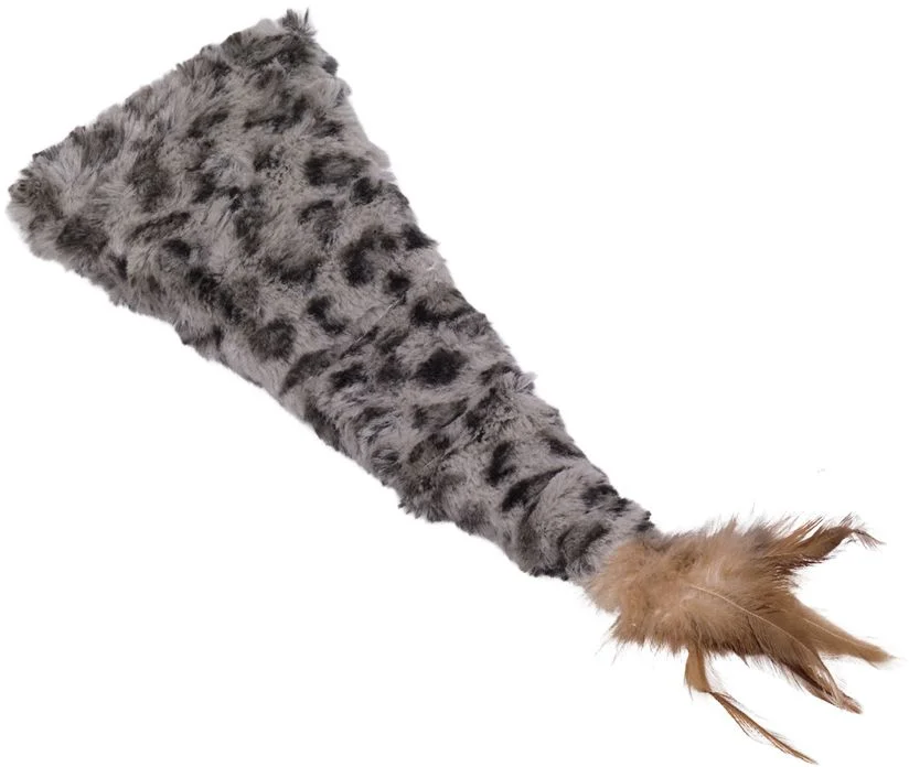 Nobby hračka pro kočku plyšový polštář s peřím 10x25cm