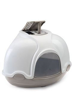 Wc kočka kryté rohové s filtrem Šedá IMAC 1ks