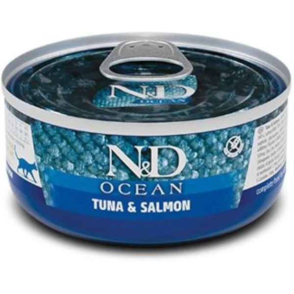 KRMIVO N&D CAT OCEAN TUNA AND SALMON 70 GR