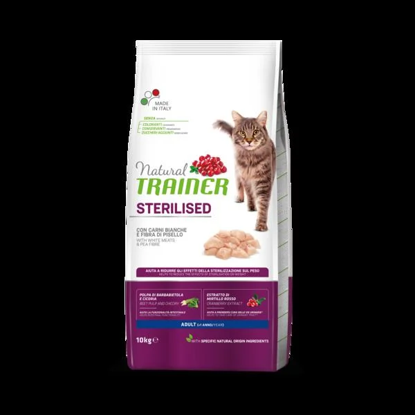 TRAINER Natural Cat STERILISED drubezi maso 10kg