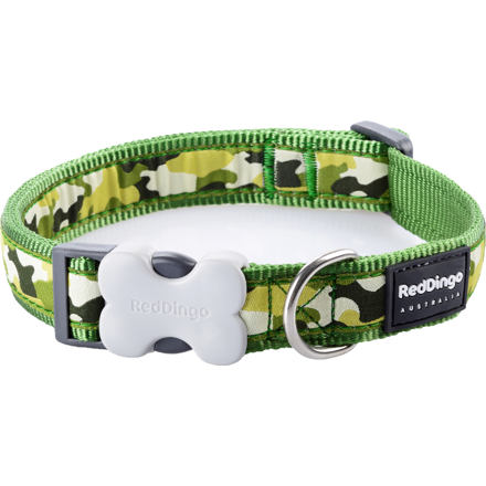 RedDingo Obojek Camouflage Green - 2,0/30 až 47cm