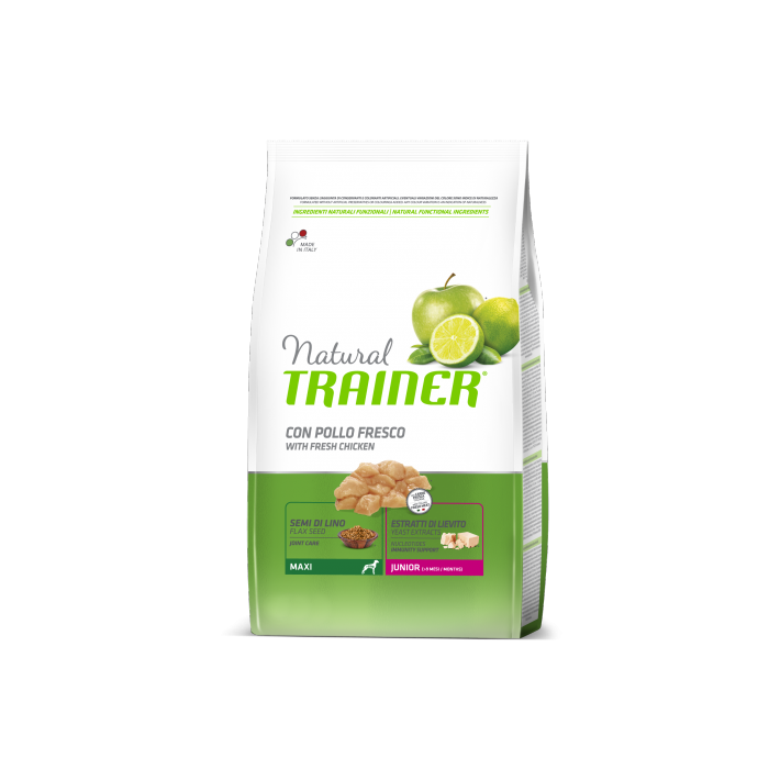 TRAINER Natural Maxi Junior čerstvé kuře 12kg