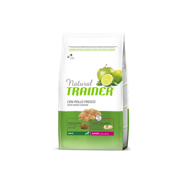 TRAINER Natural Maxi Junior čerstvé kuře 12kg