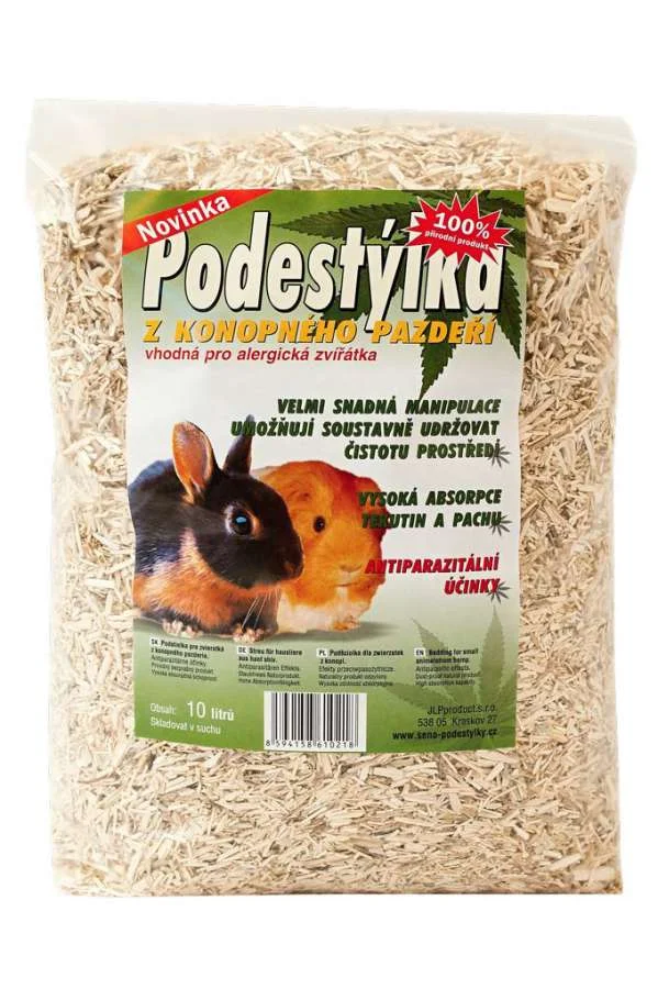Podestýlka z konopného pazdeří 10 l