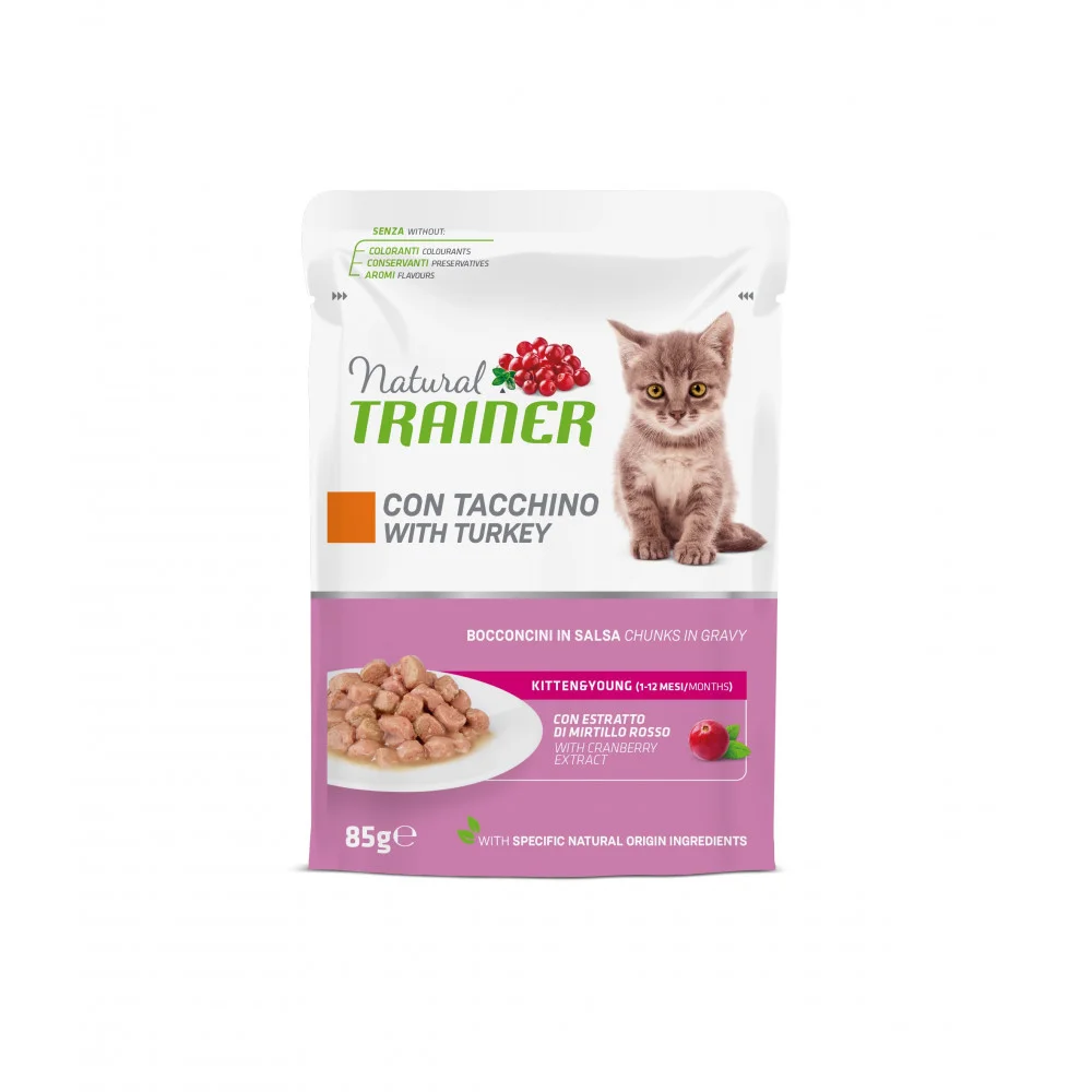 Natural Trainer Kaps. Trainer Natural CAT KITTEN&YOUNG krocan 85g