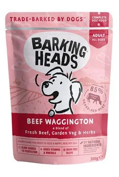 Kapsička BARKING HEADS Beef Waggington 300 g