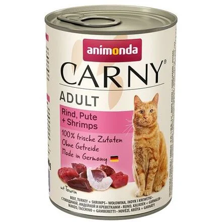 ANIMONDA konzerva CARNY Adult - hovězí, krůta, ráčci 400 g