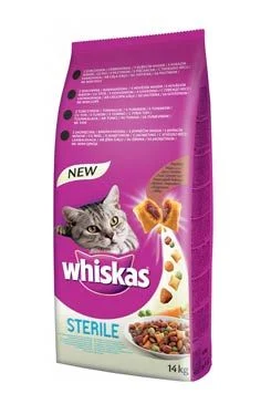 Whiskas Dry s kuřecím masem - STERILE 14 kg