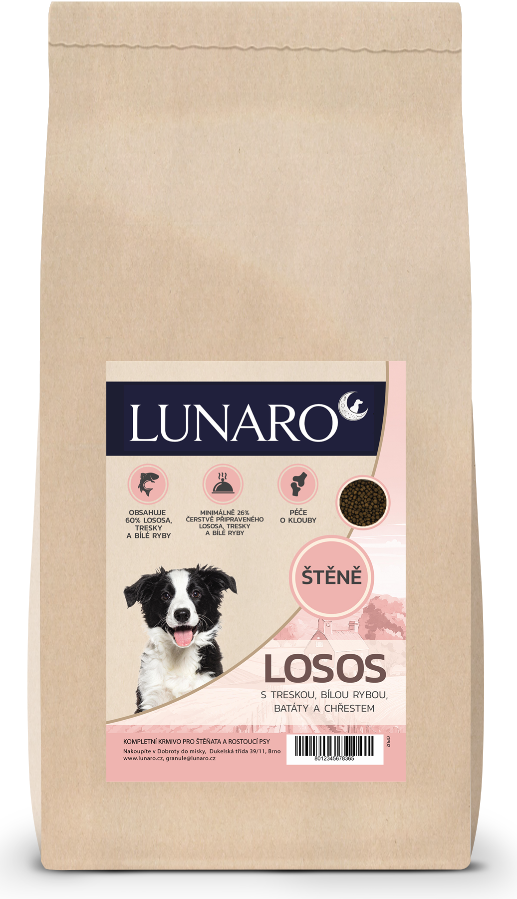 Lunaro Silver Tide Puppy 15kg - losos a ryby s batáty