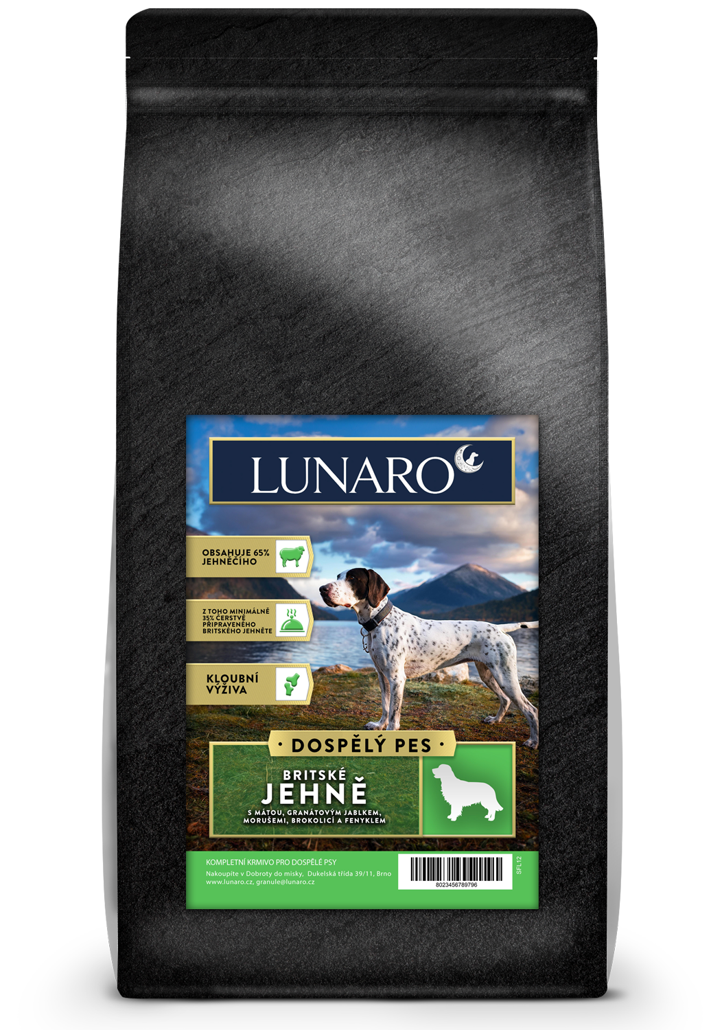 Lunaro Wild Lamb Adult 12kg - jehně s batáty