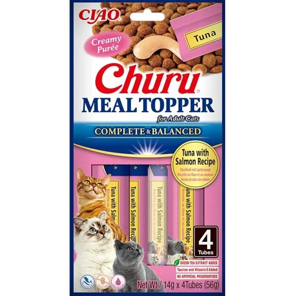 Churu Cat meal topper tuňák a losos 4x 14g
