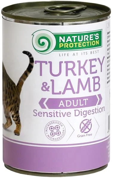 Nature's Protection Cat konz.Sensitive krůta/jehně 400 g