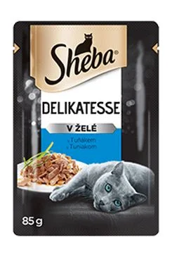 Sheba kapsa Delikatesse s tuňákem v želé 85g