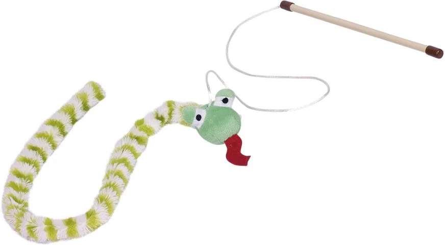 Nobby hračka pro kočky udice had zelený 118cm
